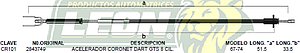 CHICOTE ACEL. CORONET DART GTS 8C. 67-74