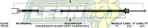 CHICOTE ACEL. VALIANT DART 4G. 77