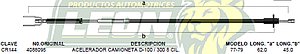 CHICOTE ACEL. CAMIONETA D100/300 8C. 77-79