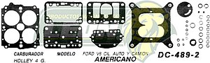 JUNTA CARBURADOR FORD 8CIL U.S.A. (JGO.)