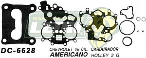 JUNTA CARBURADOR CHEV 6Cil. U.S.A. (JGO.)
