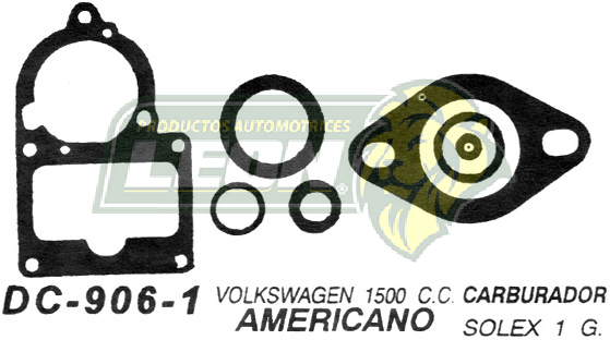 JUNTA CARBURADOR VW 1500 U.S.A. (JGO.)