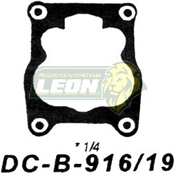 JUNTA BASE CARB. G.M. V8 M.350 MALIBU, IMPALA, CAPRICE, SUBURBAN, PK-UP 74-91 ROCHESTER 4G. 4MV/ ET 1/4” PAQUETE DE DOS PIEZAS, PRECIO POR PIEZA