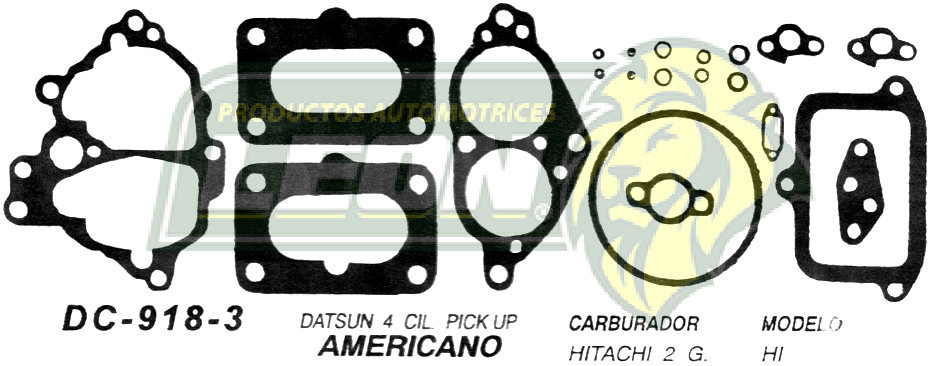 JUNTA CARBURADOR DATSUN CTA. U.S.A. (JGO.)