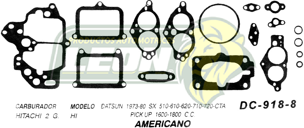 JUNTA CARBURADOR DATSUN PK-UP U.S.A. (JGO.)