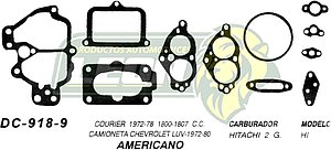 JUNTA CARBURADOR COURIER 72/78, CHEV LUV 72-80 HITACHI 2G. USA (JGO.)