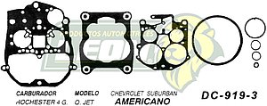 JUNTA CARBURADOR G.M. SUBURBAN ROCHESTER 4G. U.S.A. (JGO.)