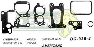 JUNTA CARBURADOR G.M. V6 ROCHESTER 2G U.S.A. (JGO.)