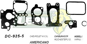 JUNTA CARBURADOR G.M. V6 ROCHESTER 2G U.S.A. (JGO.)