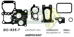 JUNTA CARBURADOR G.M. V6 ROCHESTER 2G U.S.A. (JGO.)