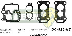 JUNTA CARBURADOR NISSAN AUTOMATICO HITACHI 2G. U.S.A. (JGO.)