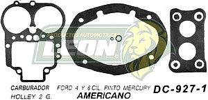 JUNTA CARBURADOR FORD 6-4C PINTO, MERCURY HOLLEY 2G. U.S.A. (JGO.)