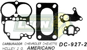 JUNTA CARBURADOR G.M. CHEVETTE HOLLEY 2G. U.S.A. (JGO.)