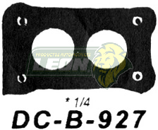 JUNTA BASE CARB. FORD 4 Cil. OHV 140” 2.3L TEMPO, TOPAZ 84-89 HOLLEY 2G. MOD. 5000, ESPESOR 1/4" (0.250") PAQUETE DE CINCO PIEZAS, PRECIO POR PIEZA