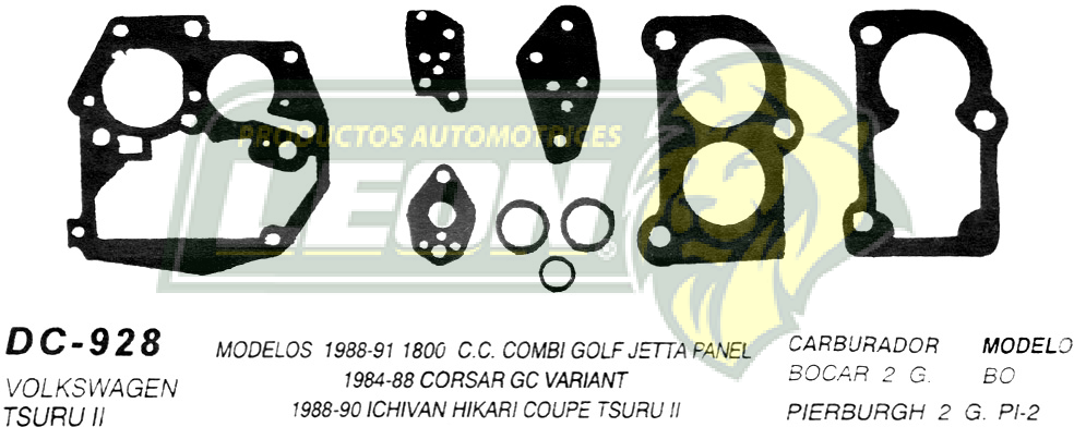 JUNTA CARBURADOR CARIBE GT ATLANTIC GLS (JGO.)