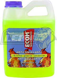 ANTICONGELANTE LISTO PARA USARSE BOTE 1 Lt (-37° A 107.8°) AMARILLO