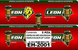 ESPREA DE AIRE ACELERACION NISSAN TSURU III 93-17, PK-UP D21, D22 94-12 2.4, 3.0L, TSUBAME B13 92-04, FRONTIER 98-04 2.4L, QUEST 98-02 2.4, 3.3L KA24E 16V., URVAN E25 00-06 2.4L KA24DE “LATÓN”