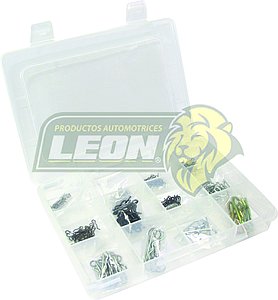 ESTUCHE DE SEGURO HORQUILLA Y TIPO “R” CONT. 12 MED. = 120 pzas.