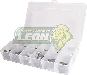 ESTUCHE DE CUÑAS DE MEDIA LUNA CONT. 18 MED. = 104 pzas.