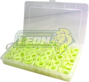 ESTUCHE DE JUNTAS DE PLASTICO CONT. 6 MED = 300 pzas.