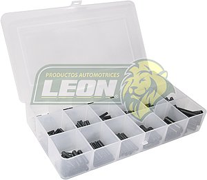 ESTUCHE DE PERNO SPIROL RANURADO CONT. 18 MED. = 333 pzas.