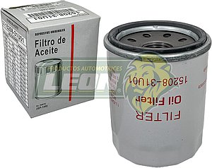 FILTRO ACEITE NISSAN PK-UP 04-10, NP300 11-13, NV1500, NV2500 Y NV3500 12-16, ALTIMA 98-08, ARMADA 04-15, FRONTIER 98-16, MAXIMA 95-05, QUEST 99-05, PATHFINDER 96-12, URVAN 00-10 Y NV350 13-15, MURANO 03-07, SENTRA 01-11, TITAN 04-15, X-TERRA 00-15, X-TRAIL 08-10, ACURA MDX 01-17, CSX 06-11, DODGE i10 12-13, SEBRING 01-05, FIAT GRANDE PUNTO 07-09, UNO 14-17, HONDA ACCORD 84-17, CIVIC 88-16, CITY 10-15, CRV 05-16, ELEMENT 03-11, FIT 06-17, ODYSSEY 95-16, PASSPORT 94-02, PILOT 05-16, PRELUDE 83-01, RIDGELINE 07-17, HYUNDAI GRAND i10 2015 